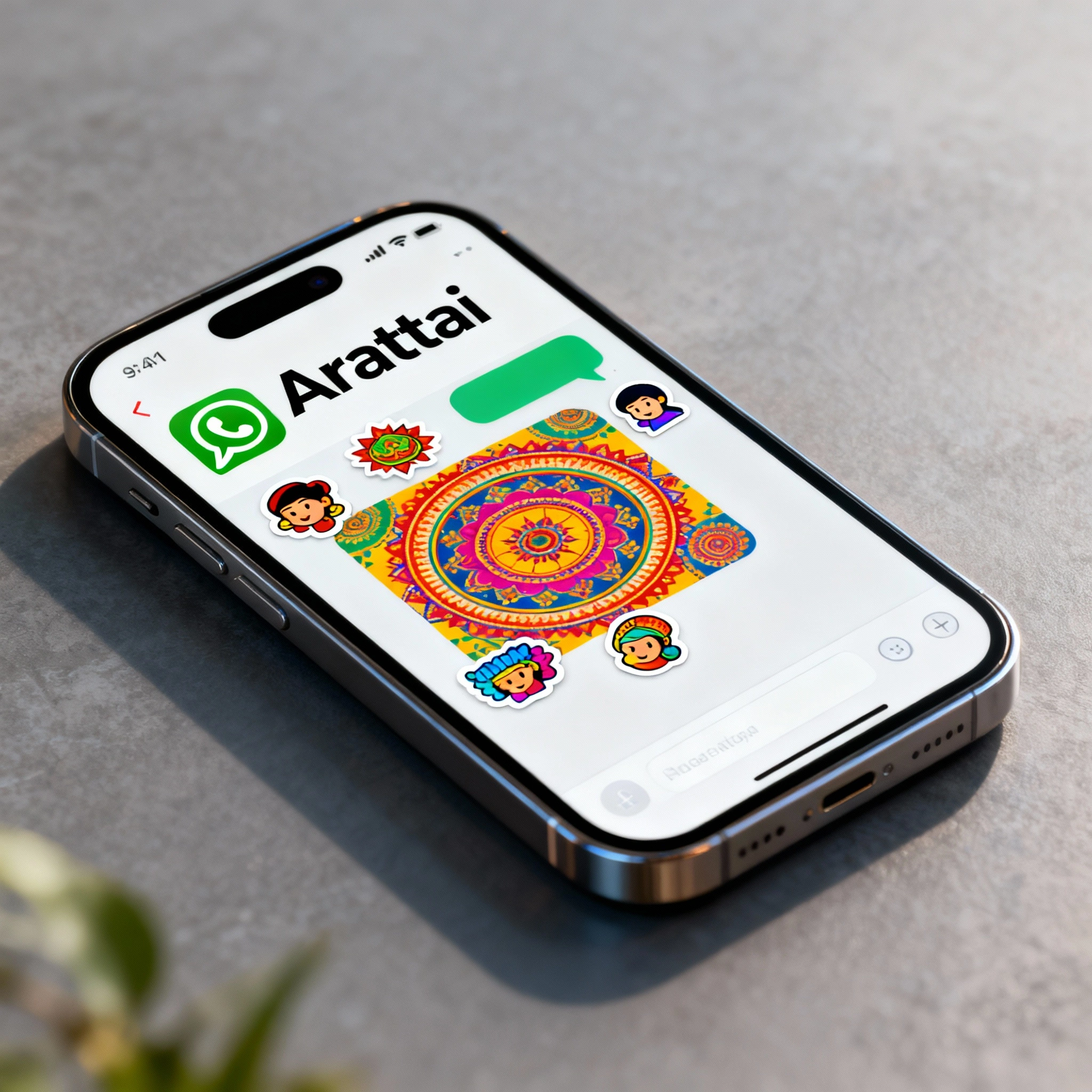 Arattai chat app interface showcased beside WhatsApp in India