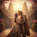 Couple Kissing Each Other Prompts Gemini AI Hyper-realistic Gemini AI 4K portrait of couple sharing tender kiss in traditional attire