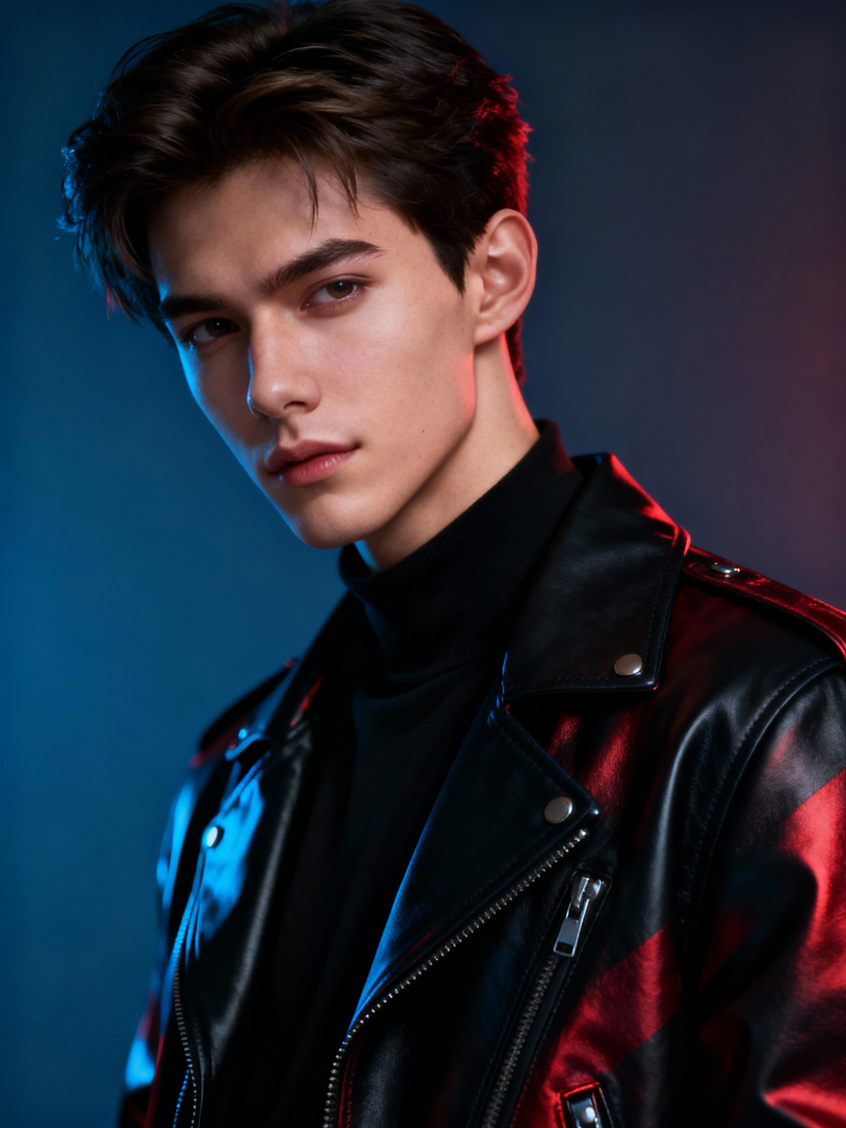 “Bold, ultra-realistic Gemini AI edited portrait of a young man”