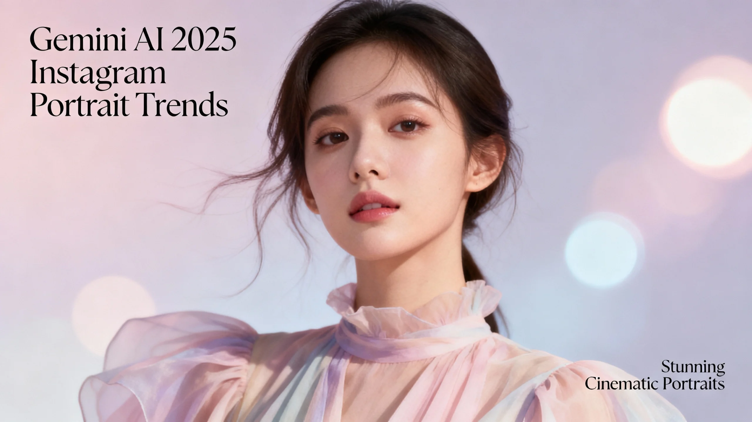 Stunning Instagram portrait created using Gemini AI photo editing prompt for girls