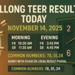 Shillong Teer result board and archery scoreboard for November 14, 2025.