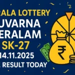 Kerala Lottery Suvarna Keralam SK-27 Live Result Today 14.11.2025