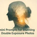 Double exposure artwork created using Gemini AI prompts.
