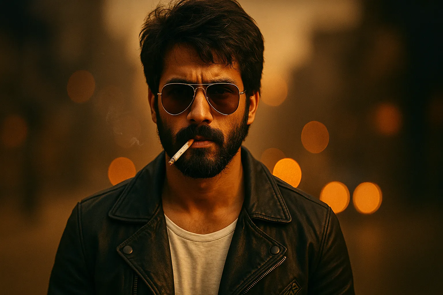 Kabir Singh–style cinematic AI portrait of a young man