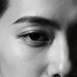 Elegant black and white cinematic portrait created with Gemini AI using artistic prompts